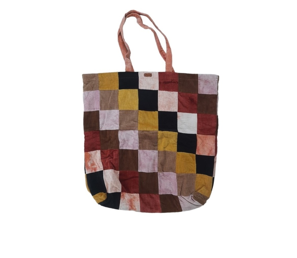 PW BAG, MIX, PATCHWORK MEDIUM SQUARES, CORDUROY