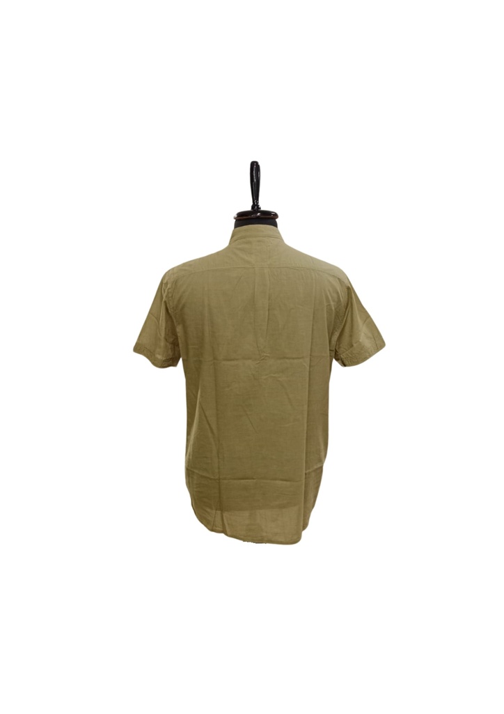 MAO SS SHIRT, KHAKI C011, COTTON