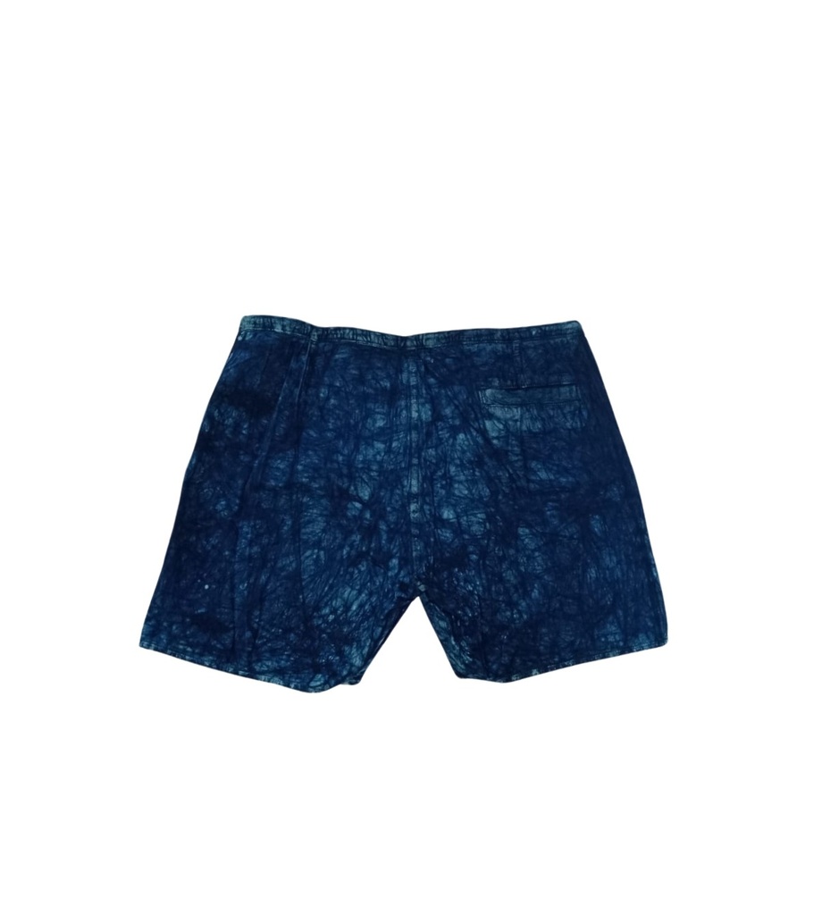 STRING SHORTS, BLUE, SHIBORI, COTTON