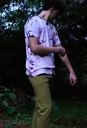 PANTS, CHINOS, GREEN, COTTON