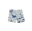 SPORTS SHORTS, WHITE-BLUE, SHIBORI, COTTON