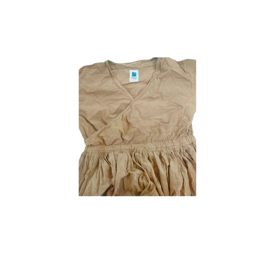 EVERYDAY DRESS, BROWN, COTTON