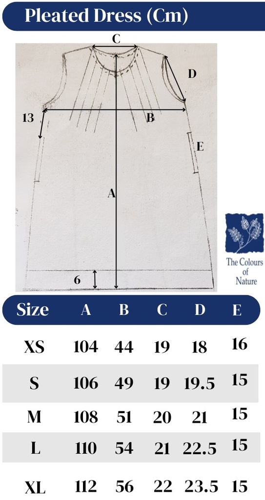 PLEATED DRESS, BROWN C046, PLAIN, COTTON