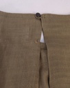 PLEATED DRESS, KHAKI GREEN C011, PLAIN, COTTON
