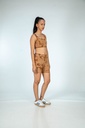 SPORTS SHORTS, 2xBROWN, SHIBORI, COTTON