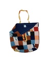 PW BAG, MIX-SHIBORI, PATCHWORK, COTTON