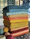 LARGE TOWEL, LIGHT BLUE, PLAIN, COTTON