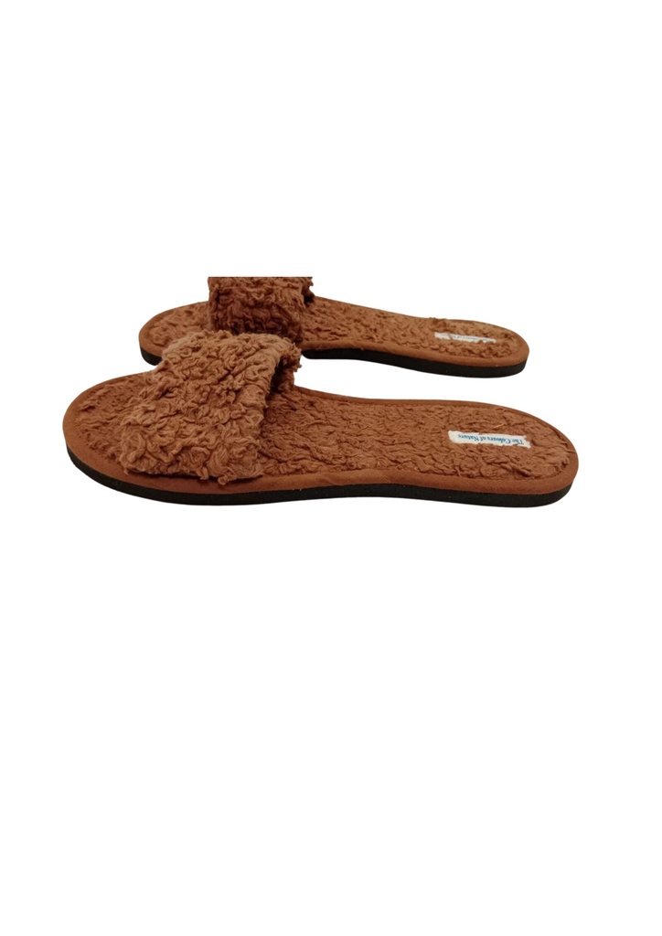 SLIPPER, SHERPA, BROWN