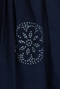 STRAPPY DRESS, DARK BLUE, BATIK ROUNDFLOWER, COTTON