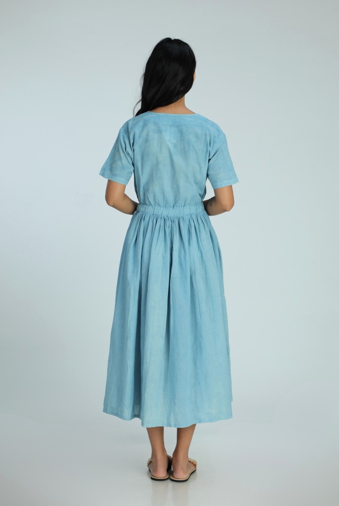 EVERYDAY DRESS, LIGHT BLUE, COTTON