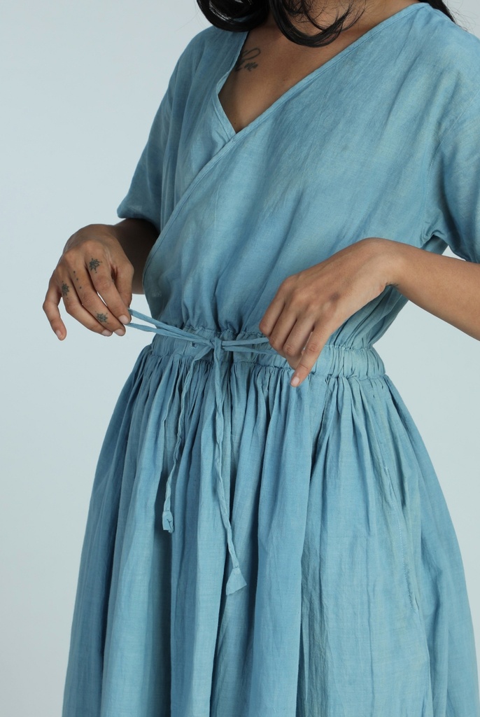 EVERYDAY DRESS, LIGHT BLUE, COTTON