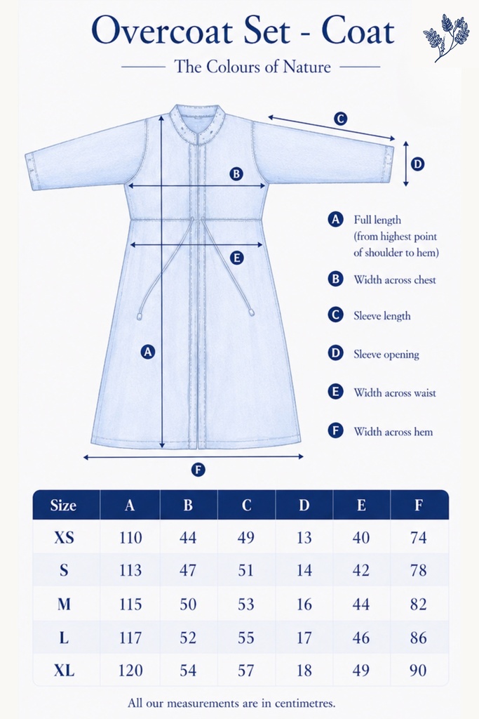 OVERCOAT SET DRESS, DARK BLUE, BATIK, COTTON
