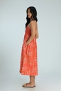 STRAPPY DRESS, PINK, BATIK, COTTON