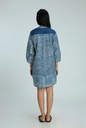 OVERSIZED KURTA, DARK BLUE, BATIK BKC-167, COTTON
