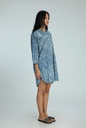 OVERSIZED KURTA, DARK BLUE, BATIK BKC-167, COTTON