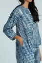 OVERSIZED KURTA, DARK BLUE, BATIK BKC-167, COTTON