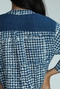 OVERSIZED KURTA, DARK BLUE, BATIK BKC-167, COTTON