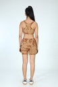 SPORTS SHORTS, 2xBROWN, SHIBORI, COTTON