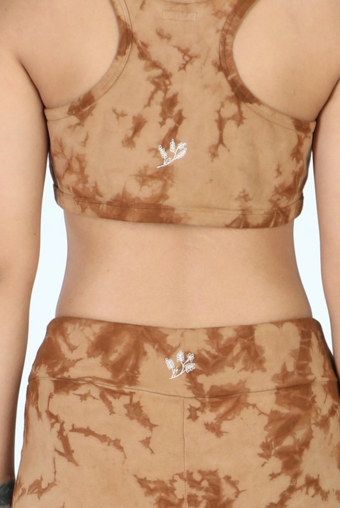 SPORTS SHORTS, 2xBROWN, SHIBORI, COTTON