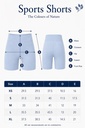 SPORTS SHORTS, BROWN-BLACK, HALF CRUSHING, COTTON
