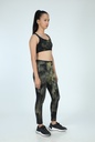 SPORTS BRA, GREEN-KHAKI, SHIBORI CRUSHING, COTTON