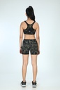 SPORTS SHORTS, GREEN-KHAKI, SHIBORI CRUSHING, COTTON