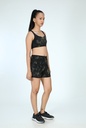 SPORTS SHORTS, GREEN-KHAKI, SHIBORI CRUSHING, COTTON