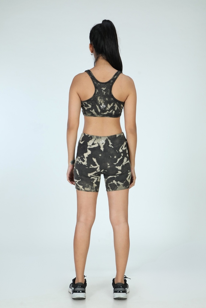 SPORTS BRA, IRON, SHIBORI SPRAY CRUSHING, COTTON