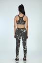 YOGA LEGGINGS, IRON, SHIBORI SPRAY CRUSHING, COTTON