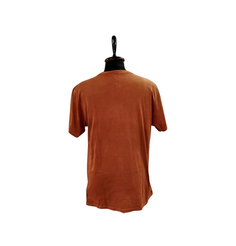 PLAIN T-SHIRT, BROWN_EARTH, COTTON