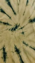 T-SHIRT, YELLOW-GREEN, SHIBORI-TIE-DYE, COTTON