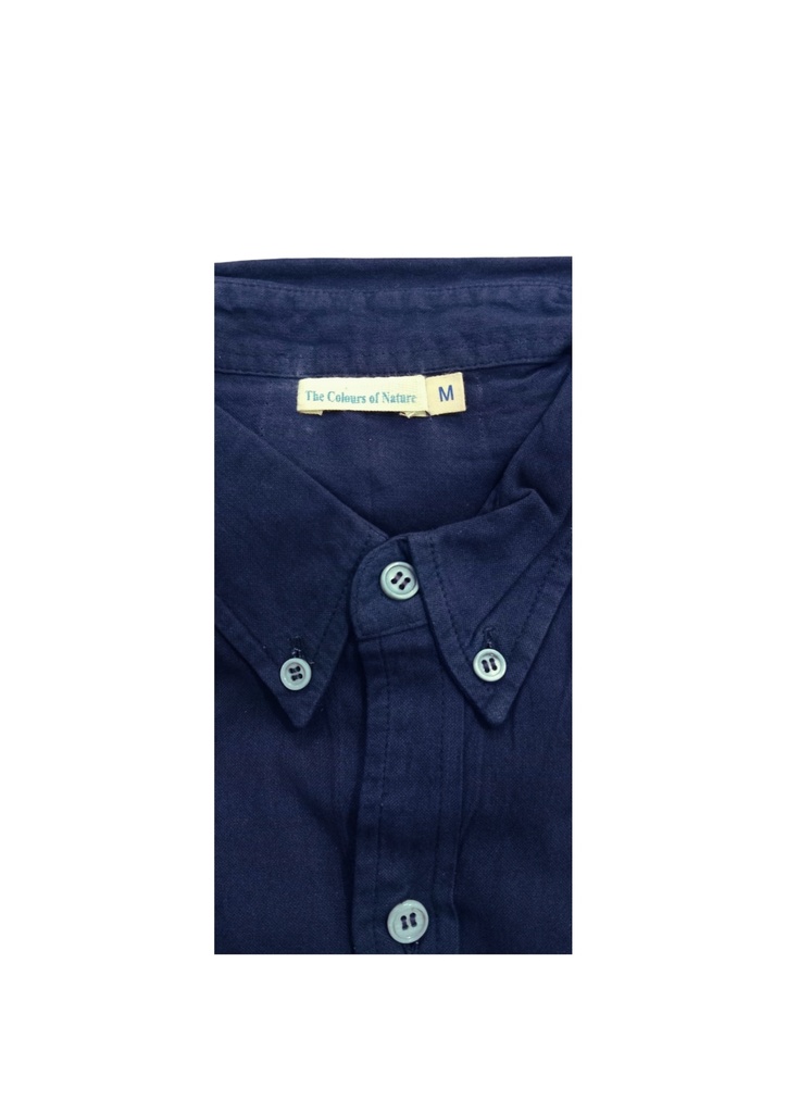 MADRAS LS SHIRT, BLUE C065, BUTTON DOWN, COTTON