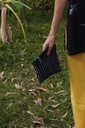 MEDIUM POUCH, BLUE, BATIK LINES, COTTON
