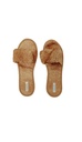 SLIPPER, SHERPA, BROWN, SHIBORI