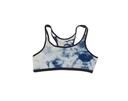 SPORTS BRA, WHITE-BLUE, COTTON