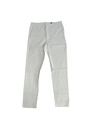 PANTS, CHINOS, WHITE, COTTON