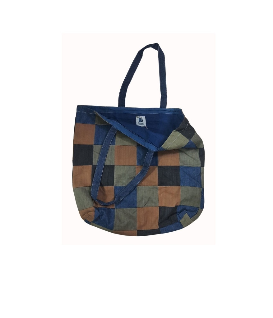 PW BAG, MIX_10, PATCHWORK, DENIM