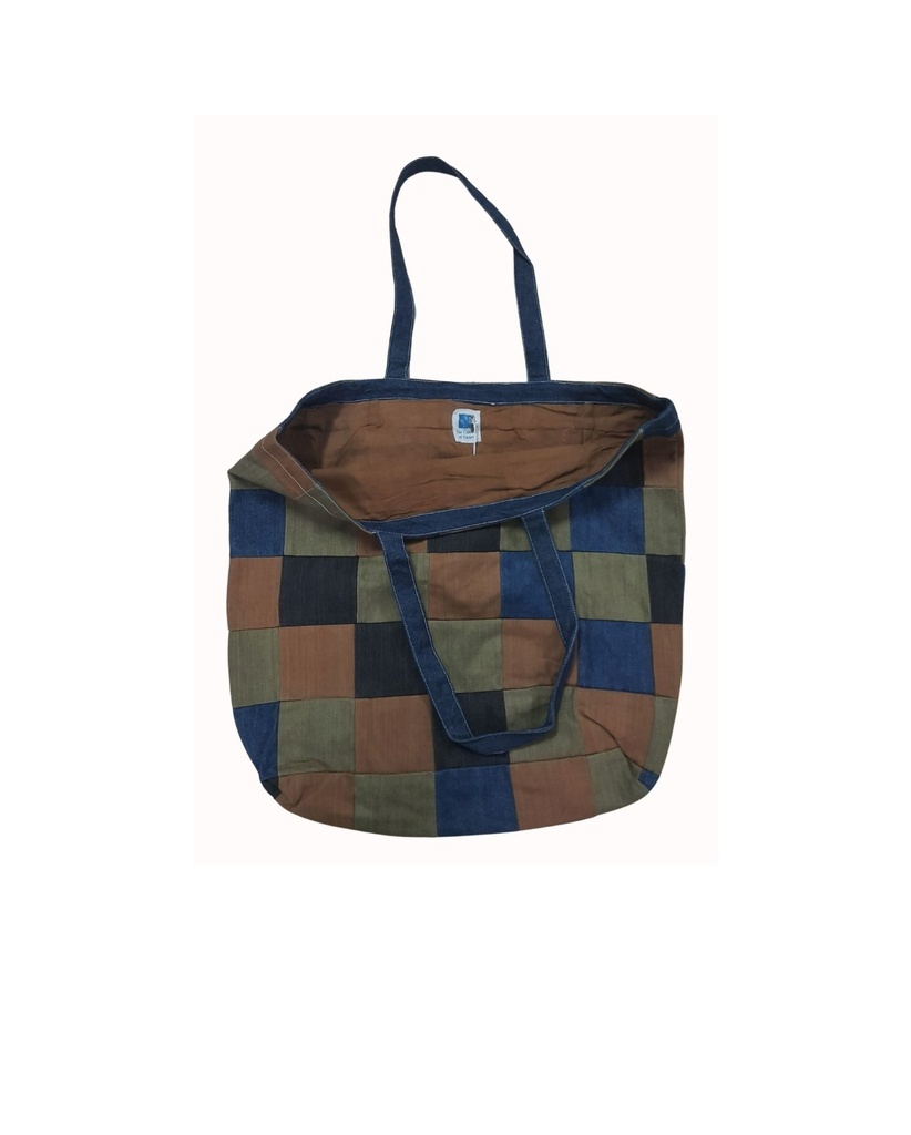 PW BAG, MIX_13, PATCHWORK, DENIM