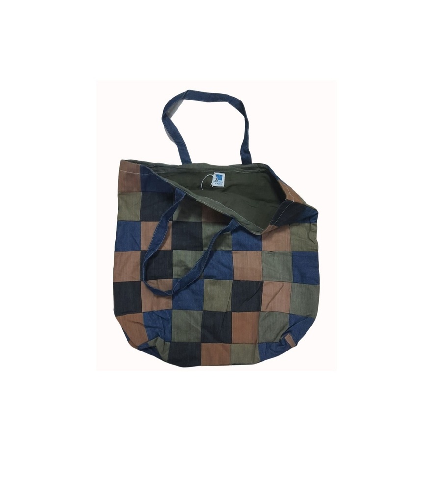 PW BAG, MIX_12, PATCHWORK, DENIM