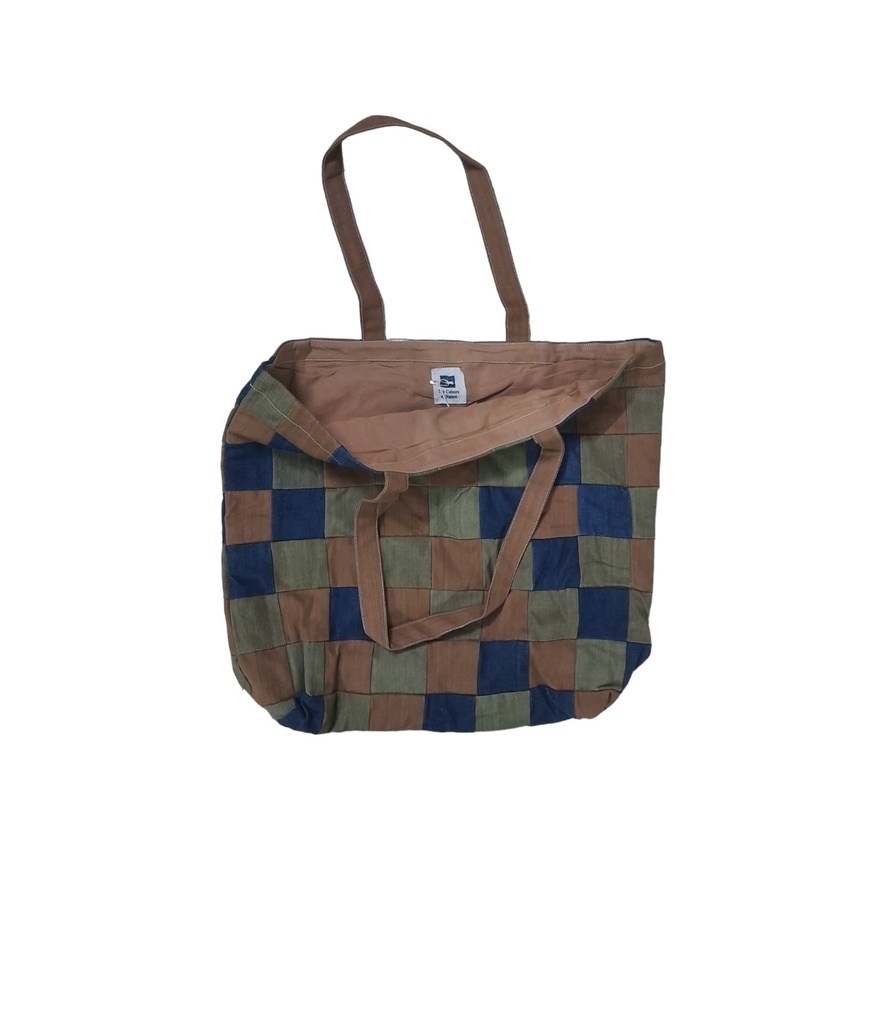 PW BAG, MIX_14, PATCHWORK, DENIM