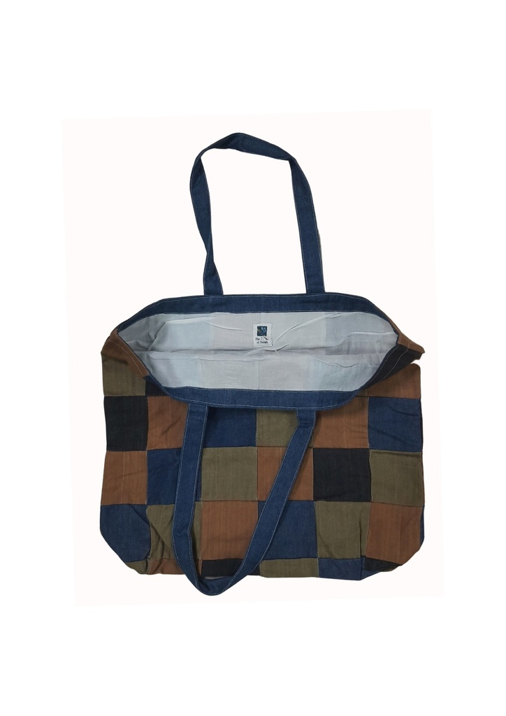 PW BAG, MIX_1, PATCHWORK, DENIM