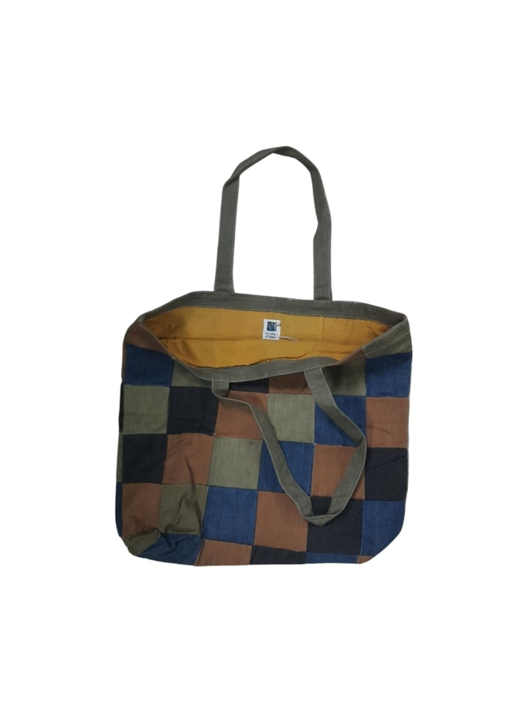 PW BAG, MIX_3, PATCHWORK, DENIM