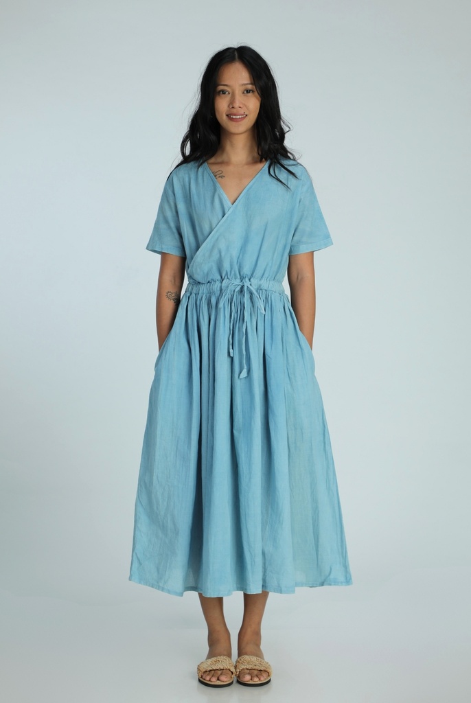 EVERYDAY DRESS, LIGHT BLUE, COTTON