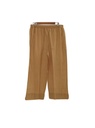 PYJAMA PANTS, OCHRE, PLAIN, COTTON