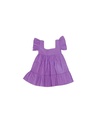 BABY PAA DRESS, PURPLE, COTTON