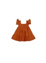 BABY PAA DRESS, ORANGE, COTTON