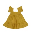 BABY PAA DRESS, YELLOW, COTTON