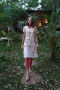 SHANTI KURTA, PINK-WHITE, SHIBORI BATIK, COTTON