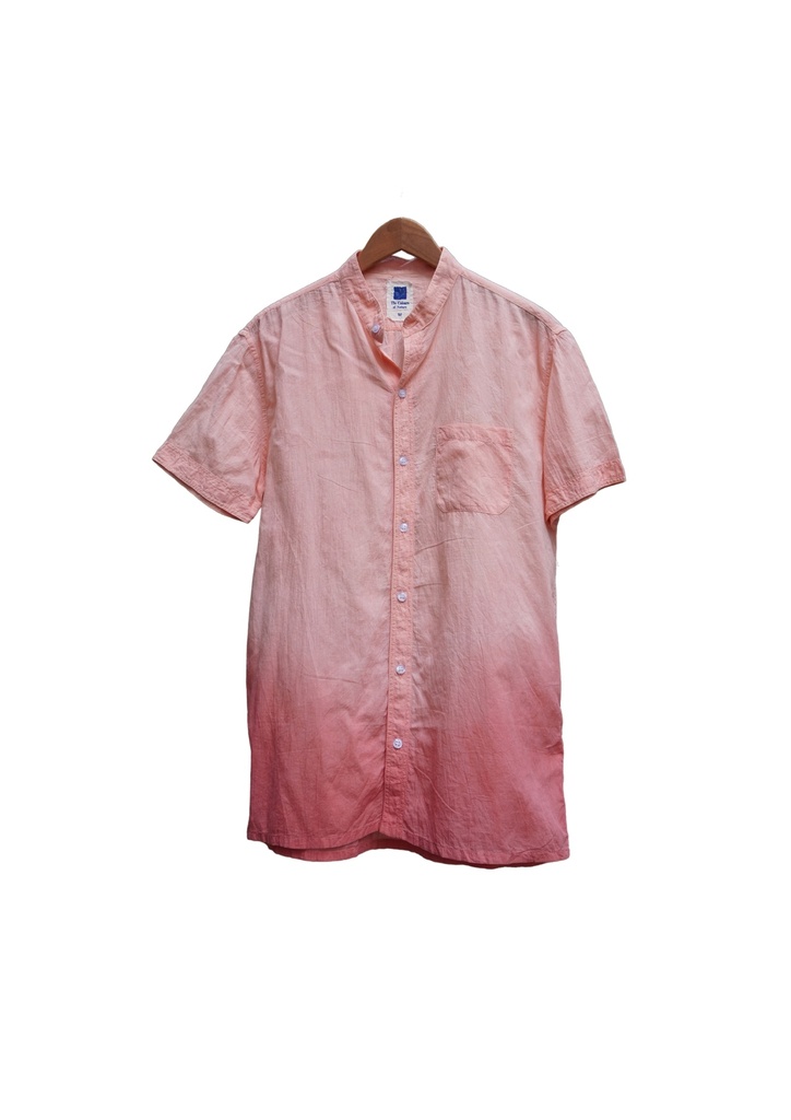 MAO SS SHIRT, PINK, SHIBORI OMBRE, COTTON