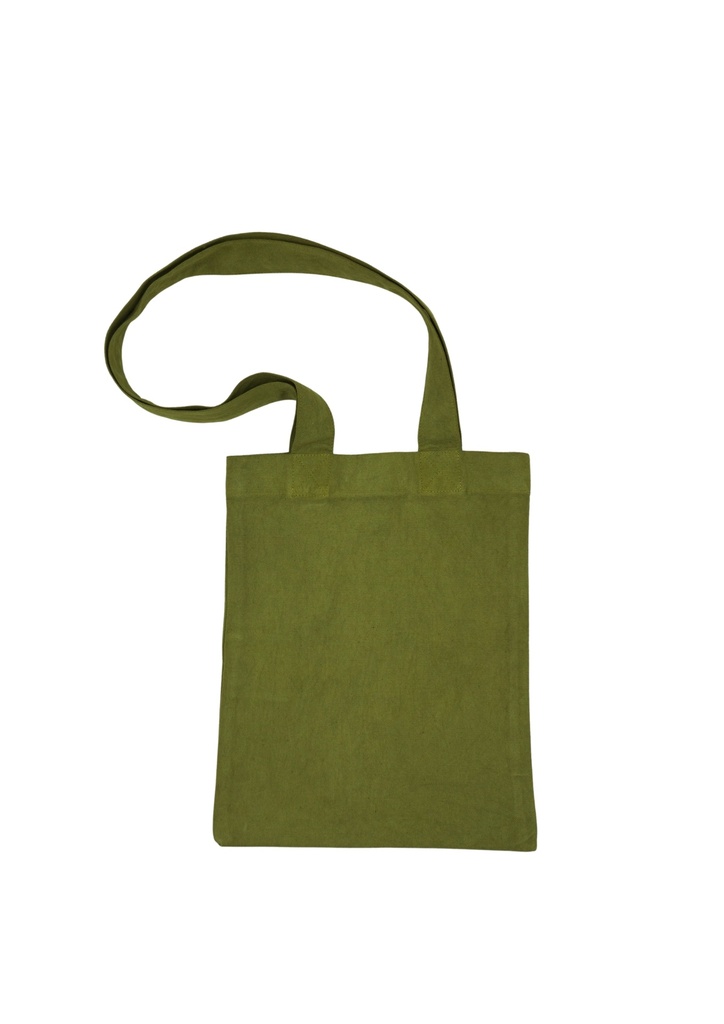 TOTE BAG, GREEN, PLAIN, COTTON